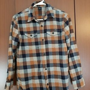 GapKids boys plaid flannel button down